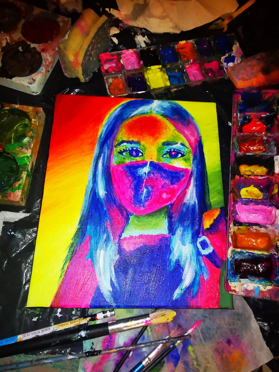 'Colourful Covid' by Molly (15) from Offaly