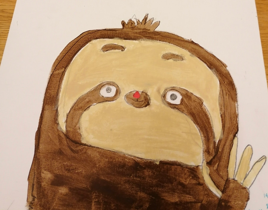 'The slow Sloth' by Niamh (8) from Kilkenny