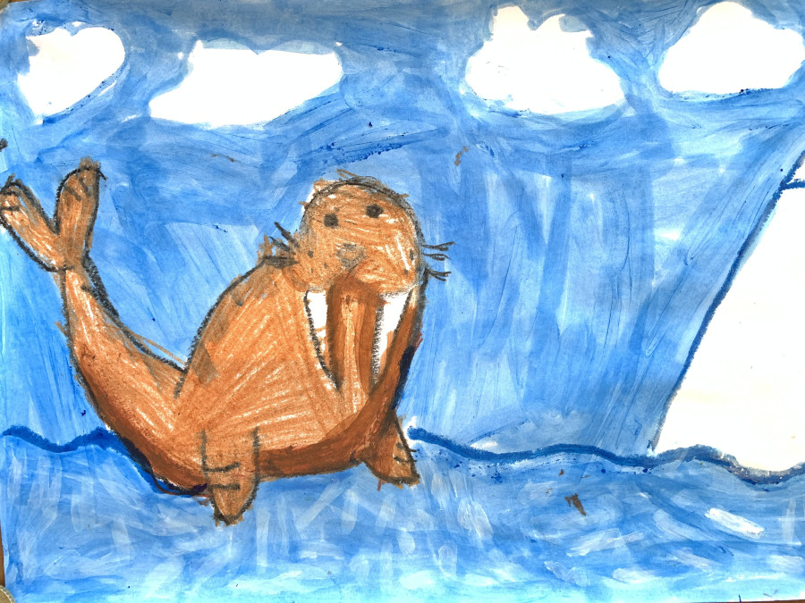'The Walrus' by Norah (6) from Waterford