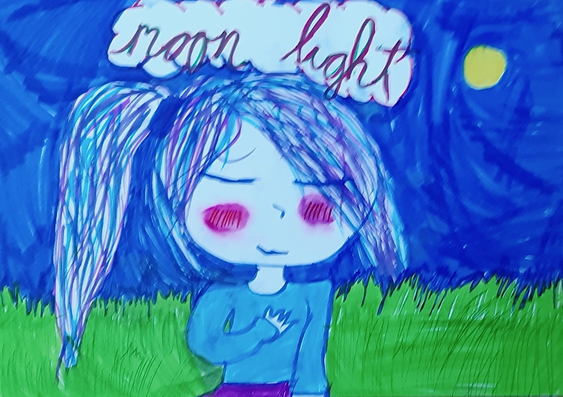 'Moon light' by Olivia Rose (8) from Longford