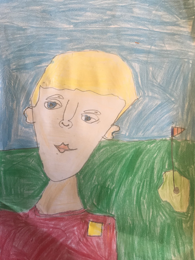 'Me on the Golf Course' by Paddy (6) from Kildare