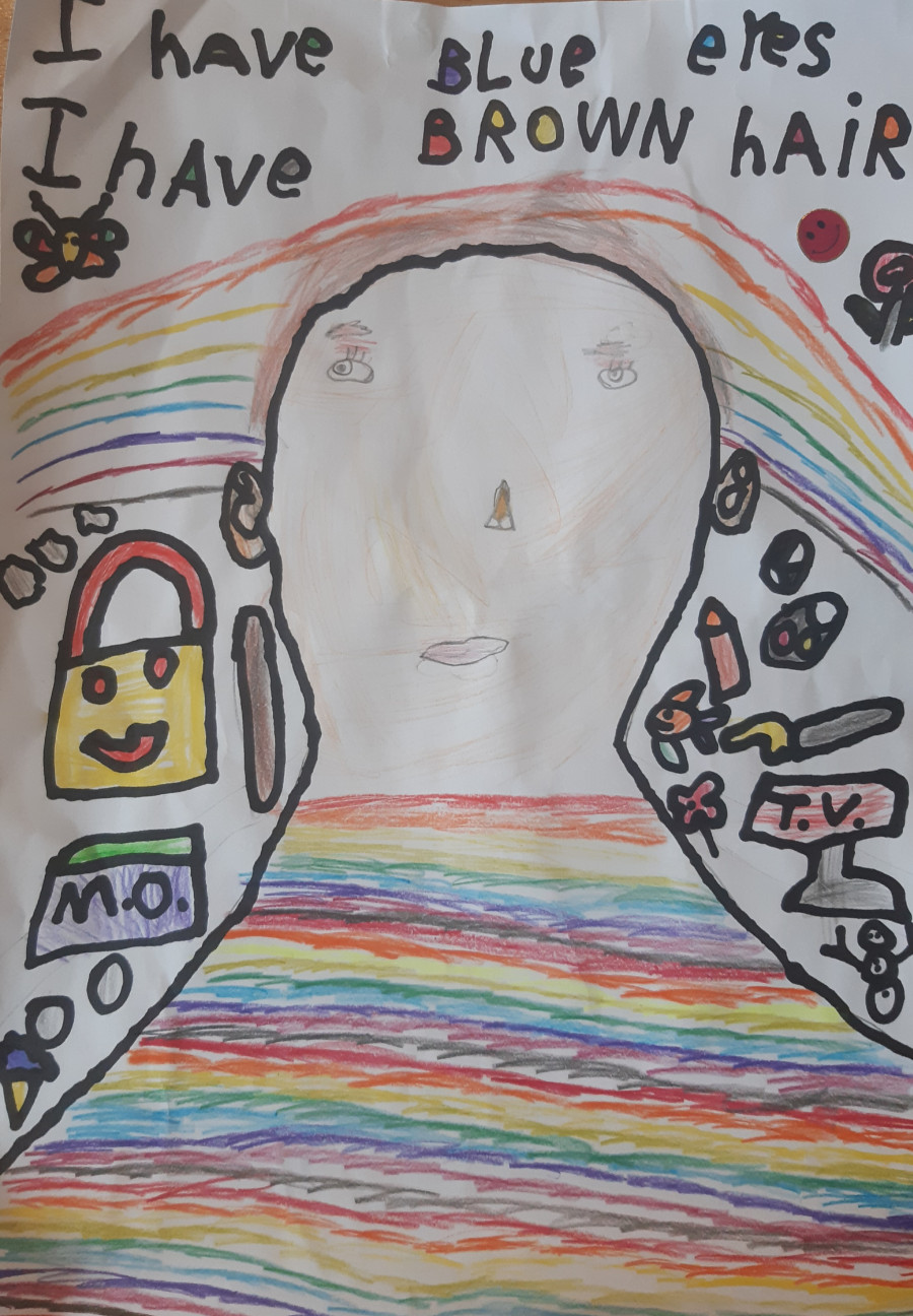 'Self-portrait' by Peter (6) from Wicklow