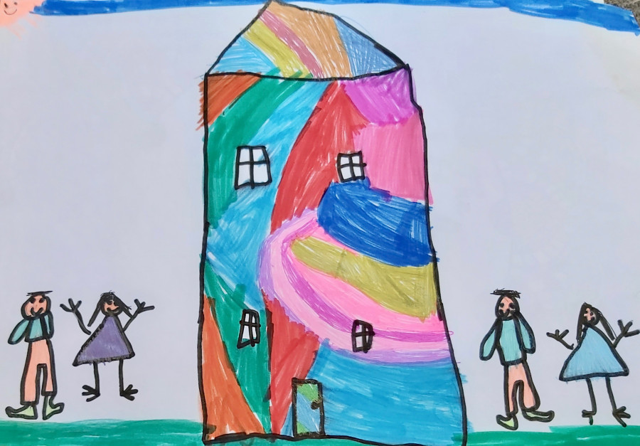 'Colourful house' by Robyn (7) from Cork
