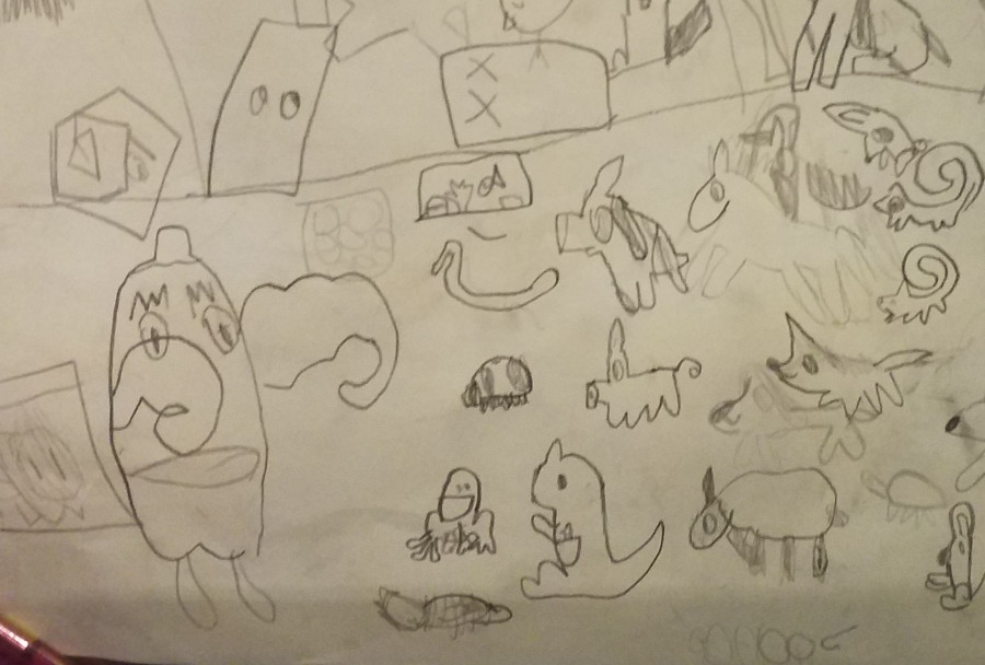 'Animals Against The World' by Rosalind (7) from Dublin