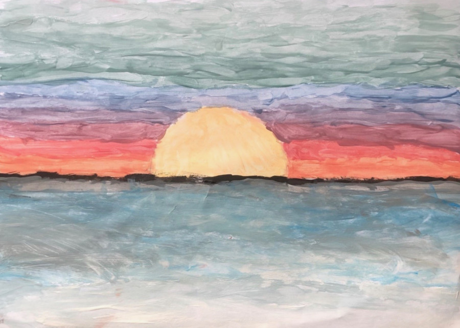 'Sunset' by Sarah (11) from Clare