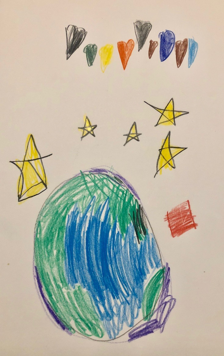 'The Super Earth' by Sophia (7) from Dublin