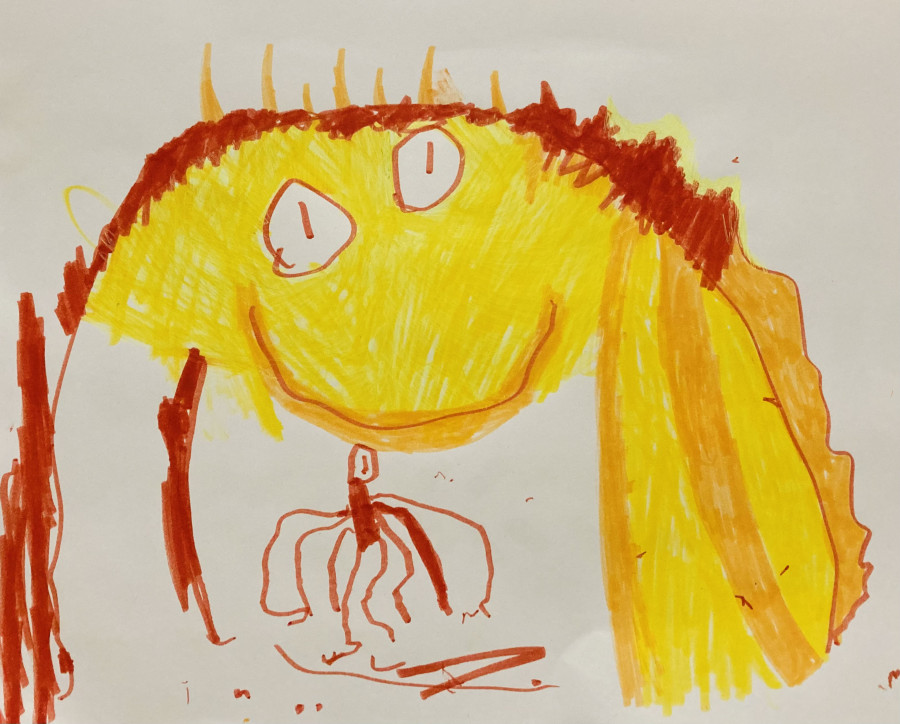'Happy monster' by Tadhg (4) from Offaly