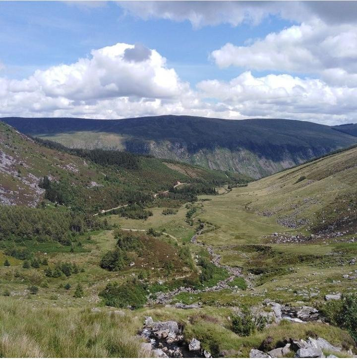 'Fraughan Rock Glen Valley, Looking Towards Glenmalure, Co Wicklow' by Thomas (14) from Dublin