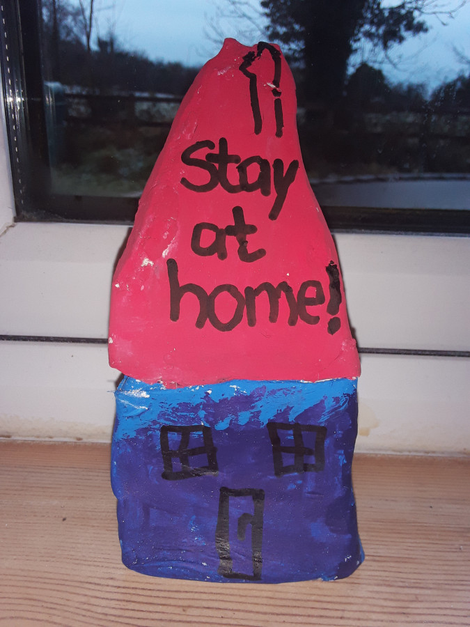 'Stay at home to save others!' by Tommy (7) from Leitrim