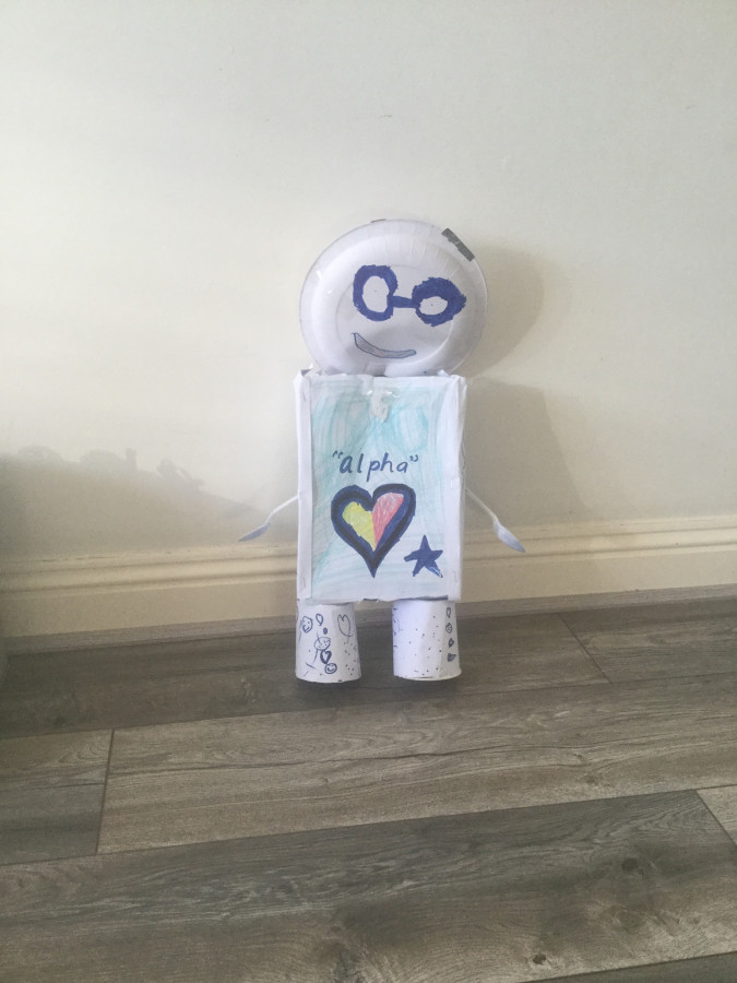 'Alpha my COVID Lockdown Robot' by Zoe (7) from Kildare